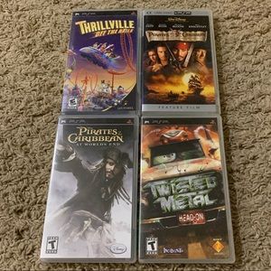 4 PSP Discs - 3 Games + 1 Movie